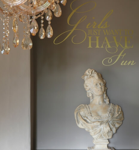 Niche with bust, girls just want to have fun