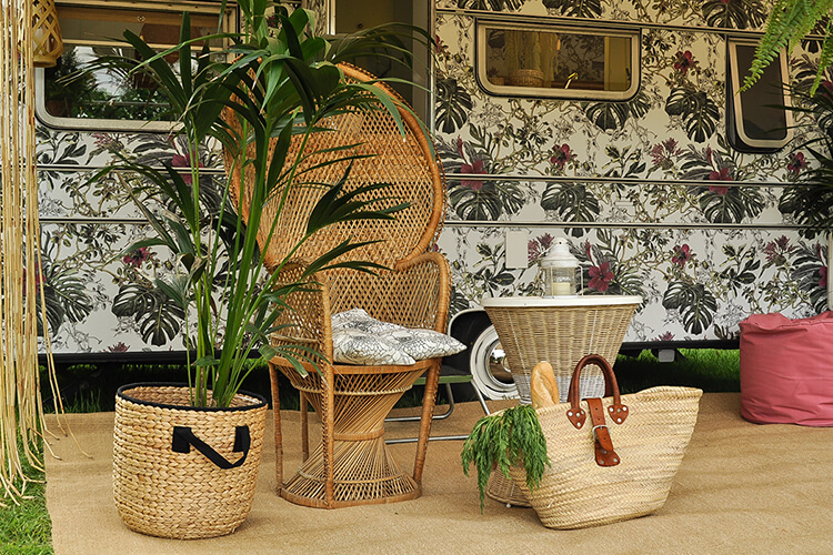 Bohemian inspired vintage caravan