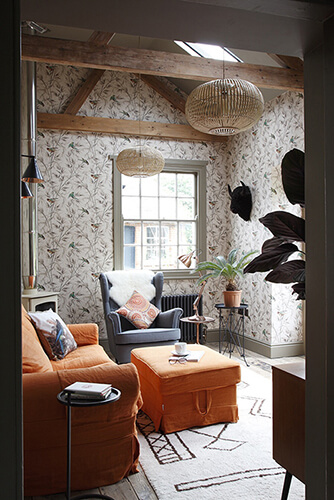 Colourful sitting room