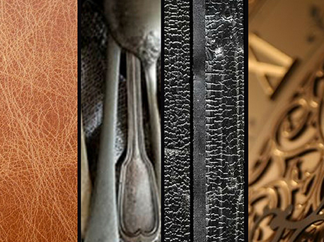 Sepia mood board textures